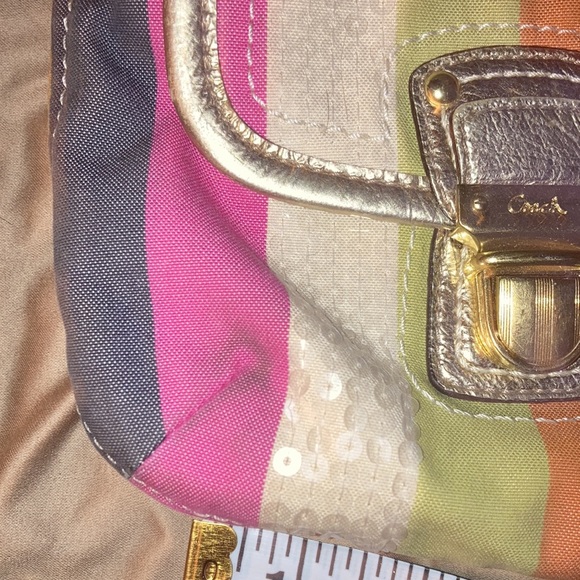 Vintage Rainbow Striped Coach Bag - Picture 5 of 11